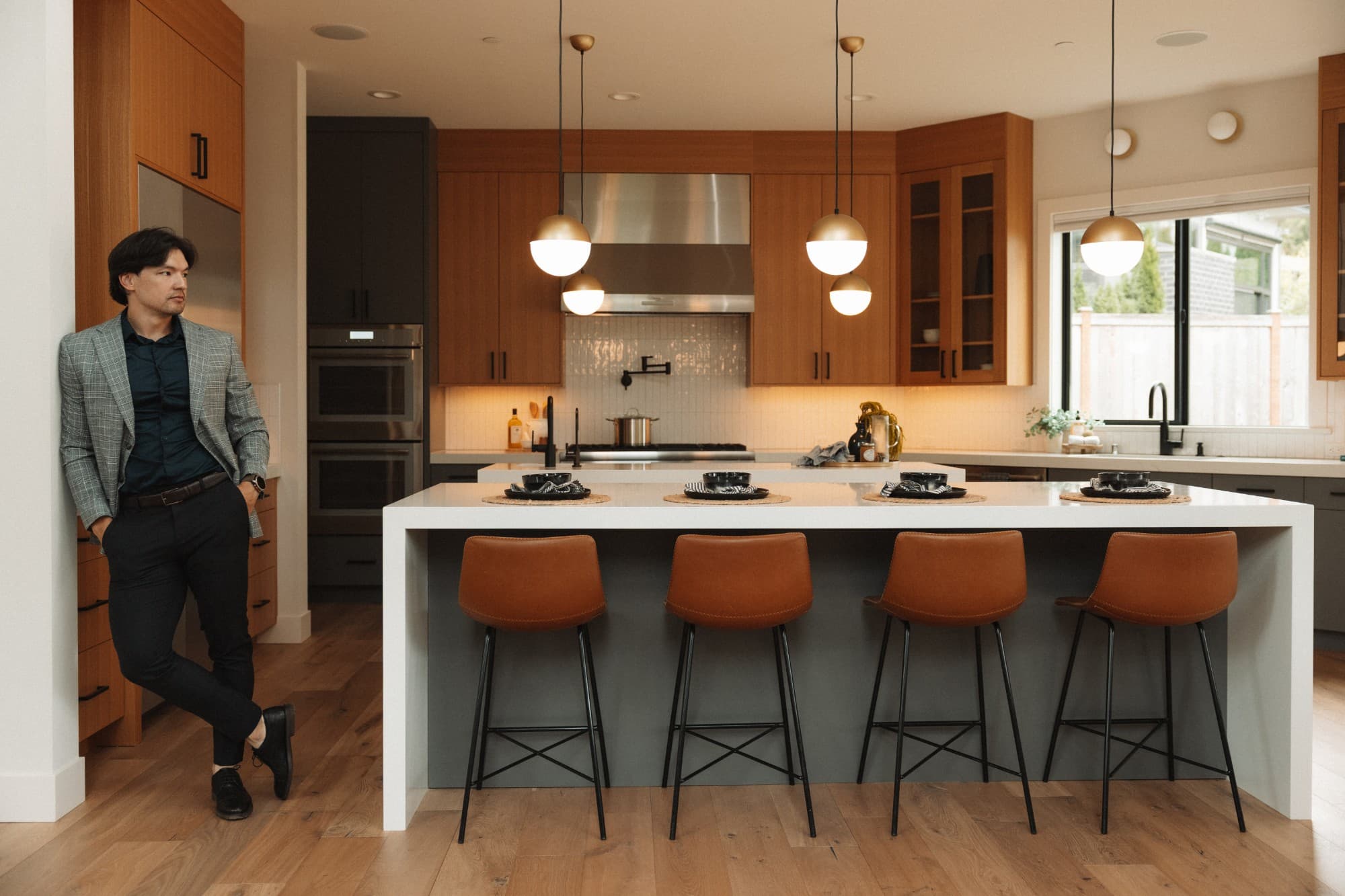 Almat Shyntayev in a light-filled kitchen renovation